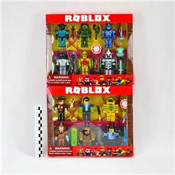 Roblox набор 6фигурок+аксессуары 7,5см 2вида (Роблокс)(коробка)(№PS1830)