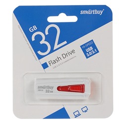 Флэш накопитель USB 32 Гб Smart Buy IRON 3.0 (white/red) (114842)
