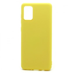 Чехол-накладка Silicone Case NEW ERA для Samsung Galaxy A71 желтый