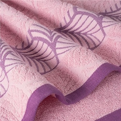 Махровое полотенце "Шервуд"-розовый 50*90 см. хлопок 100%