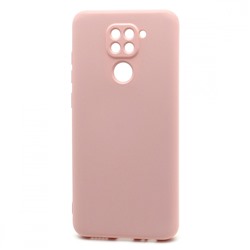 Чехол-накладка Silicone Case NEW ERA для Xiaomi Redmi Note 9 светло розовый