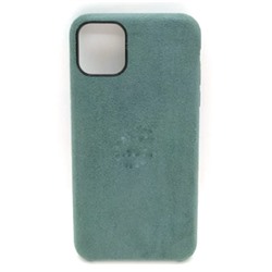 Чехол iPhone 11 Pro Alcantara Case в упаковке Зеленый