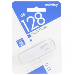 Флеш-накопитель USB 3.1 128GB Smart Buy Clue белый