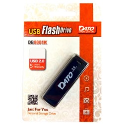 Флеш Диск Dato 64Gb DB8001 DB8001K-64G USB2.0 черный, шт