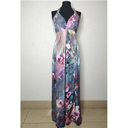 Платье Lady Line 215 фиолетовый цветы