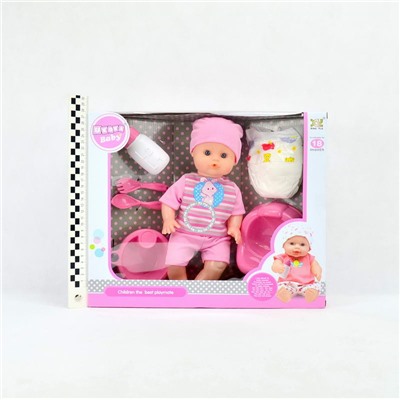 Кукла Пупс набор Baby Ukoka 30см (звук)(пупс+аксессуары)(№8019)