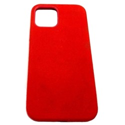 Чехол iPhone 12/12 Pro (6.1) Alcantara Case (без MagSafe) в упаковке Красный