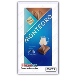 Молочный шоколад на мальтите, Monteoro Chocolate, 90 гр