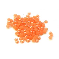 Стразы жемчужные 50 шт. перламутровые оранжевые №3