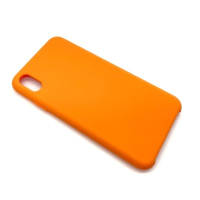Чехол iPhone XS Max Silicone Case (No Logo) Оранжевый