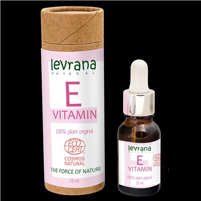 "Леврана" Сыворотка для лица Витамин E, растительный, чистый антиоксидант, 15мл
