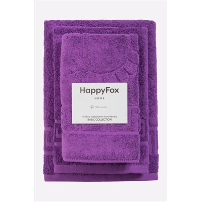 Happy Fox Home, Комплект махровых полотенец 3 шт Happy Fox Home