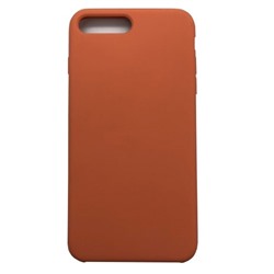 Чехол iPhone 7/8 Plus Silicone Case №2 в упаковке Абрикос оранжевый