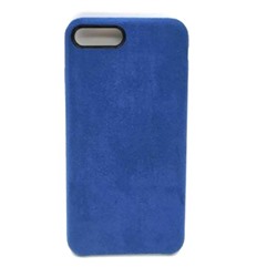 Чехол iPhone 7/8 Plus Alcantara Case в упаковке Синий