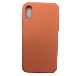 Чехол iPhone X/XS Silicone Case №42 в упаковке Ярко-Оранжевый