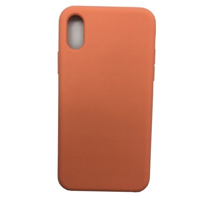 Чехол iPhone X/XS Silicone Case №42 в упаковке Ярко-Оранжевый