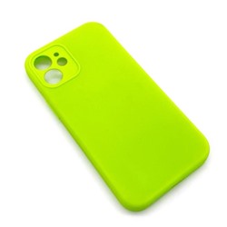 Чехол iPhone 12 Mini Silicone Case (Full Camera/No Logo) №21 Блестящий Зеленый