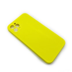 Чехол iPhone 11 Pro Max Silicone Case (Full Camera/No Logo) №09 Блестящий Желтый