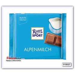 Шоколад Ritter Sport молочный с альпийским молоком Alpenmilch  100 гр