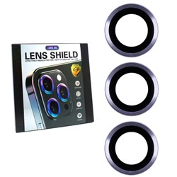 Защитное стекло линзы камеры для iPhone 14 Pro/14 Pro Max (комплект 3 шт.) Фиолетовый