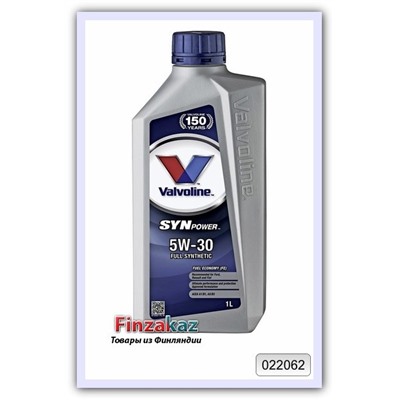 Синтетическое моторное масло Valvoline Synpower FE 5W-30 1 л