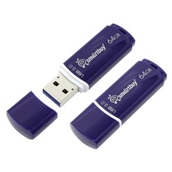 Флеш-накопитель USB 3.0 64Gb Smart Buy Crown (Blue)
