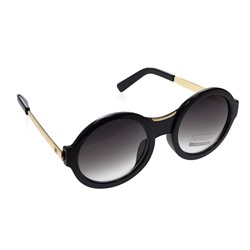 Стильные женские очки Omnia вайфареры с круглыми линзами и оправой чёрного цвета.