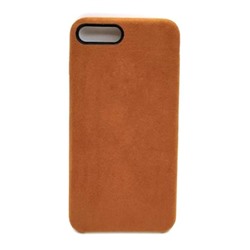 Чехол iPhone 7/8 Plus Alcantara Case в упаковке Коричневый