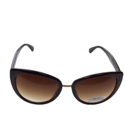 Стильные женские очки вайфареры Ritmo шоколадного цвета с кофейными линзами.