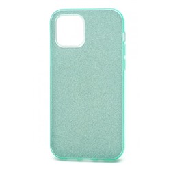 Чехол силикон-пластик iPhone 11 Pro Max Fashion с блестками зеленый