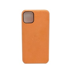 Чехол iPhone 11 Pro Max Alcantara Case в упаковке Оранжевый