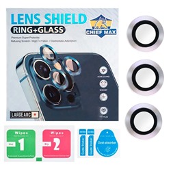 Защитное стекло линзы камеры для iPhone 11 Pro/11 Pro Max (комплект 3 шт.) Серебро