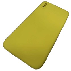 Чехол силиконовый iPhone XS Max Soft Touch желтый*