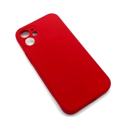 Чехол iPhone 12 Mini Silicone Case (Full Camera/No Logo) №19 Китайский Красный