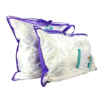 Подушка в сумке файбер тик белые цветы арт.lmps-31