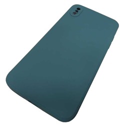 Чехол силиконовый iPhone XS Max Soft Touch темно-зеленый*