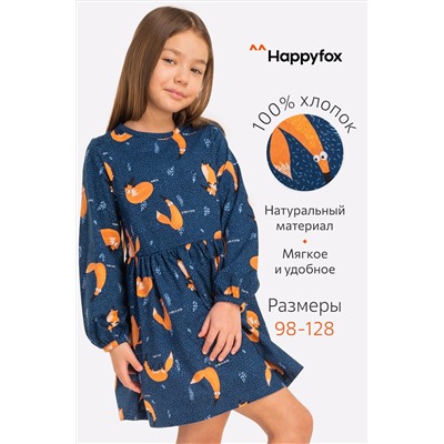 Happy Fox, Платье для девочки Happy Fox