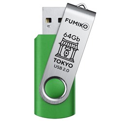 64GB накопитель FUMIKO Tokyo зеленый
