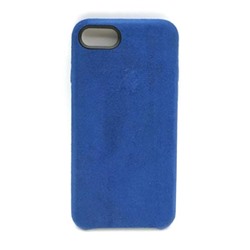 Чехол iPhone 7/8/SE (2020) Alcantara Case в упаковке Синий