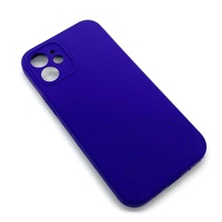Чехол iPhone 12 Mini Silicone Case (Full Camera/No Logo) №06 Темно-Фиолетовый