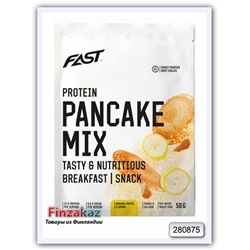 Протеиновая мука "FAST" Protein Pancake Mix (банан, карамель) 50 гр.