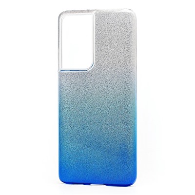 Чехол-накладка - SC097 Gradient для "Samsung SM-G998 Galaxy S21 Ultra" (blue/silver)(131213)