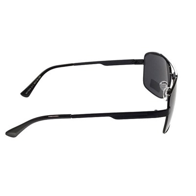 Классические мужские очки Hrom в чёрной оправе с чёрными линзами.