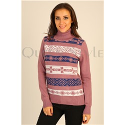 розовый свитер 51128
