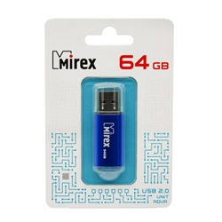 Флеш-накопитель USB 64ГБ Mirex Unit Aqua (13600-FMUAQU64)