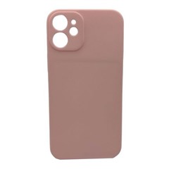 Чехол iPhone 12 Mini ( Full Camera) Силикон Матовый Пудра