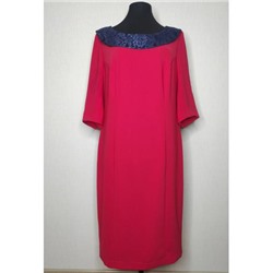 Платье Bazalini 978 красно-синий