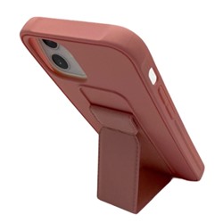 Чехол iPhone 12 Mini (5.4) Soft Touch с Магнитной подставкой Розовое Золото