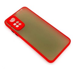 Чехол Xiaomi Redmi Note 11/Note 11S (2022) Противоударный Матовый Красный