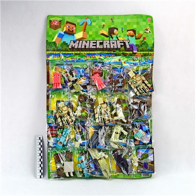 Minecraft2 (№SJ6006) фигурка блистер (фигурка+карточка)(20шт)(№140298)